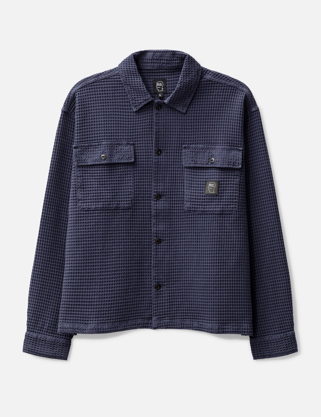 WAFFLE BUTTON FRONT SHIRT - 1