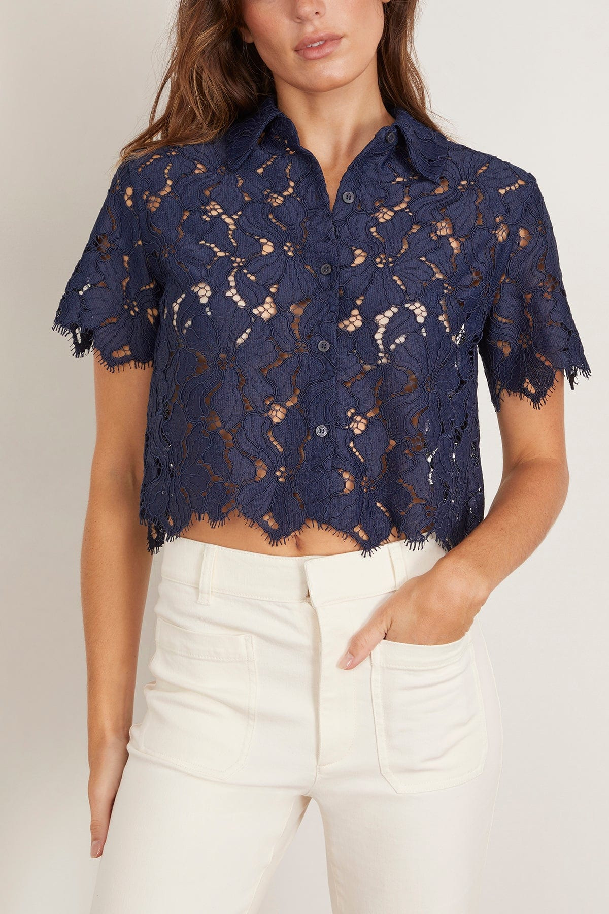 Marjorie Camp Shirt in Midnight - 3