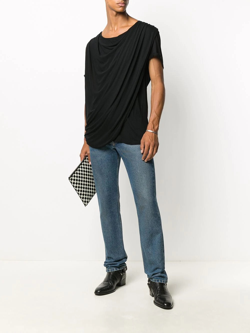 draped t-shirt - 2