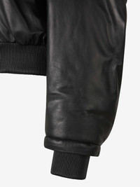 レザージャケット・コート THE ATTICO LEATHER BOMBER JACKET (250WCB00004 LBT128AA100) BLACK The Attico LEATHER BOMBER JACKET (250WCB00004) – LOZURI®