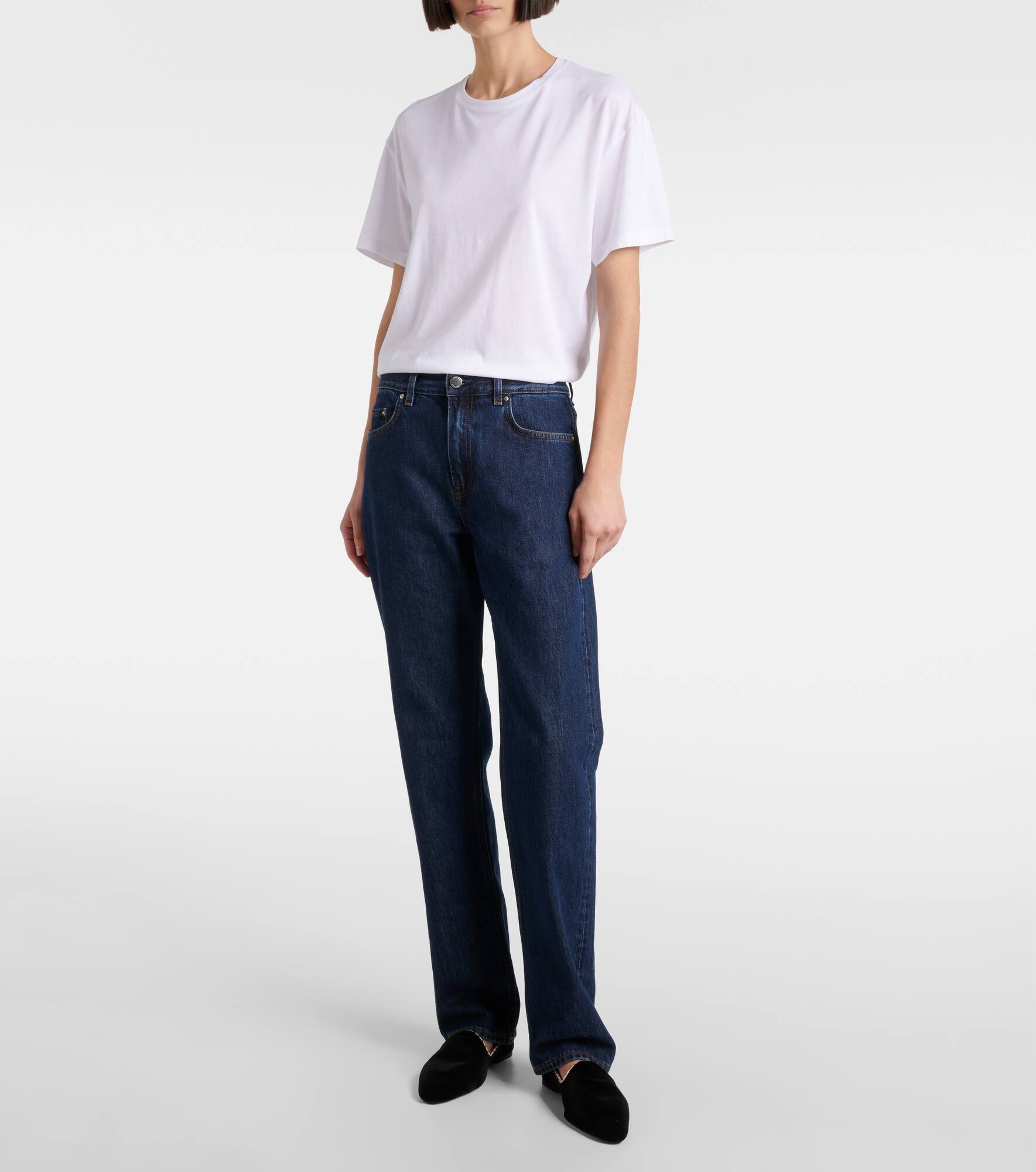 Low-rise straight jeans - 7
