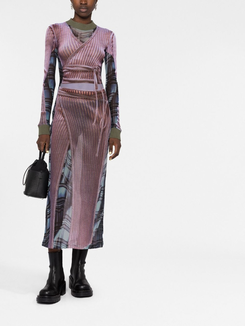 Y/Project x Jean Paul Gaultier Trompe L'oeil printed dress outlook