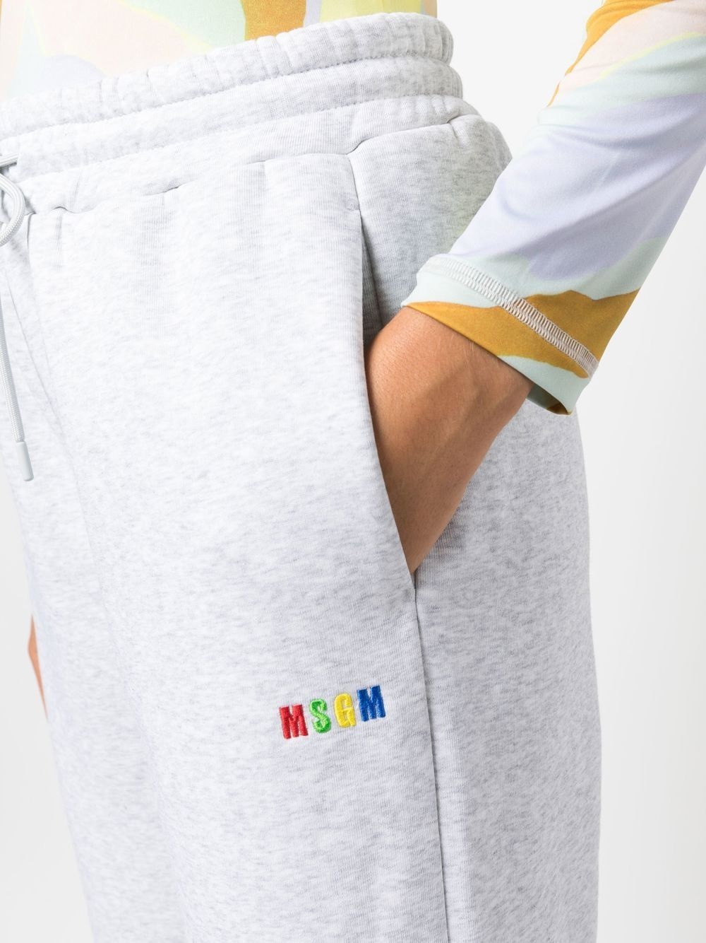 embroidered logo sweatpants - 6