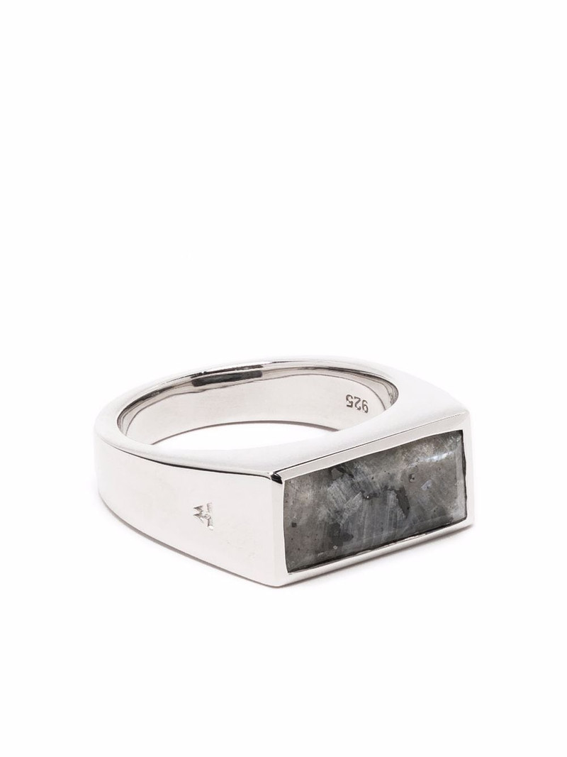 Larvikite-detail signet ring 1