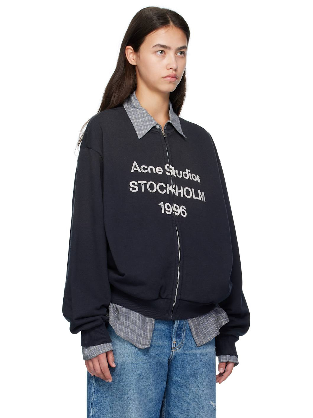 Black Logo Zip Sweater - 2