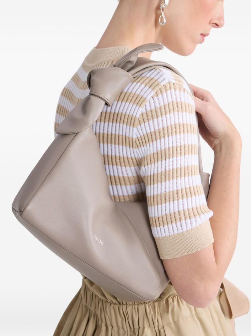PATOU Bonbonnette knot-detail shoulder bag outlook