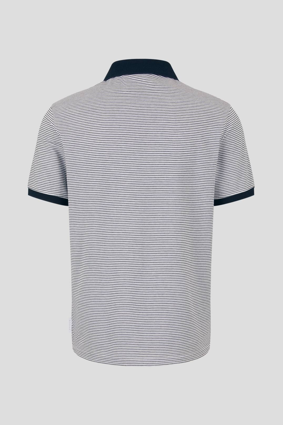CLAUS POLO SHIRT IN NAVY BLUE/WHITE - 5