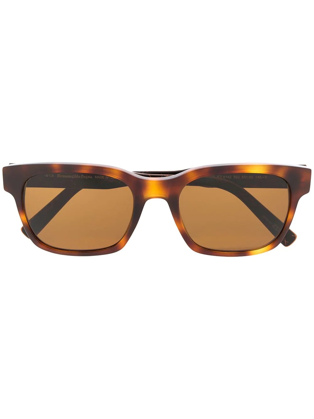 tortoiseshell square frame sunglasses - 1