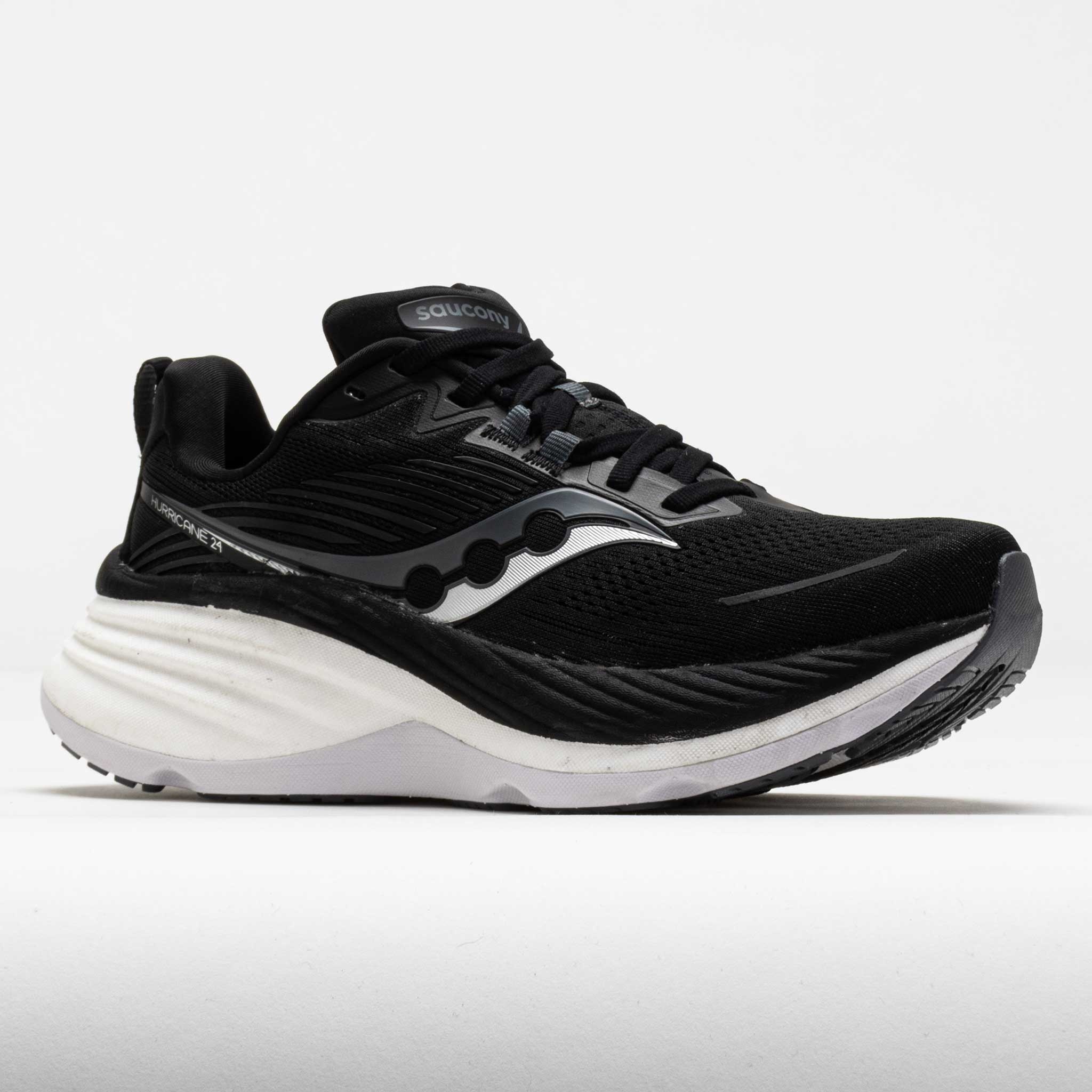 Saucony Hurricane 24 Women's Black/Carbon - 5