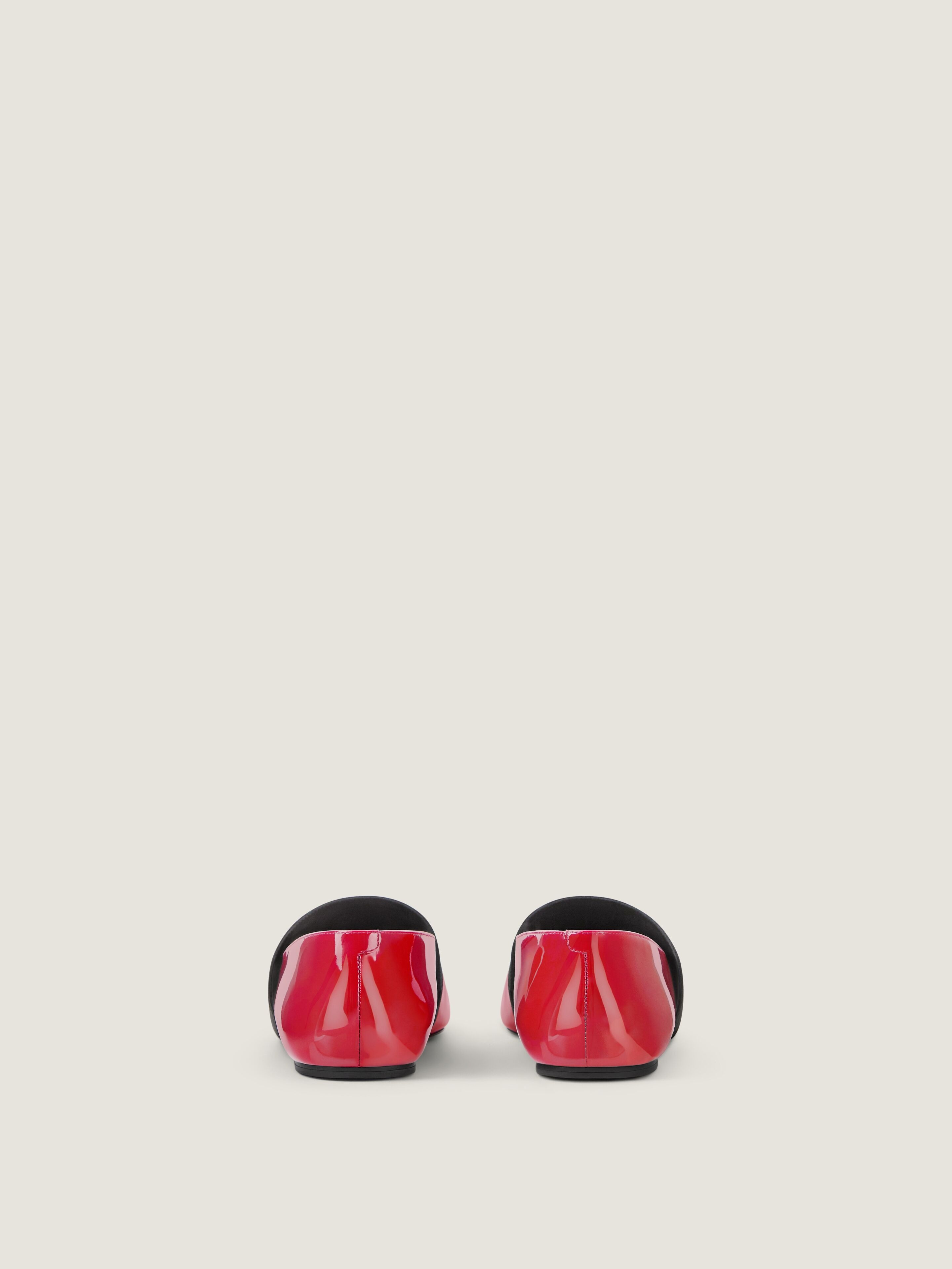 SLICED SQUARE BALLERINAS IN PATENT LEATHER - 6