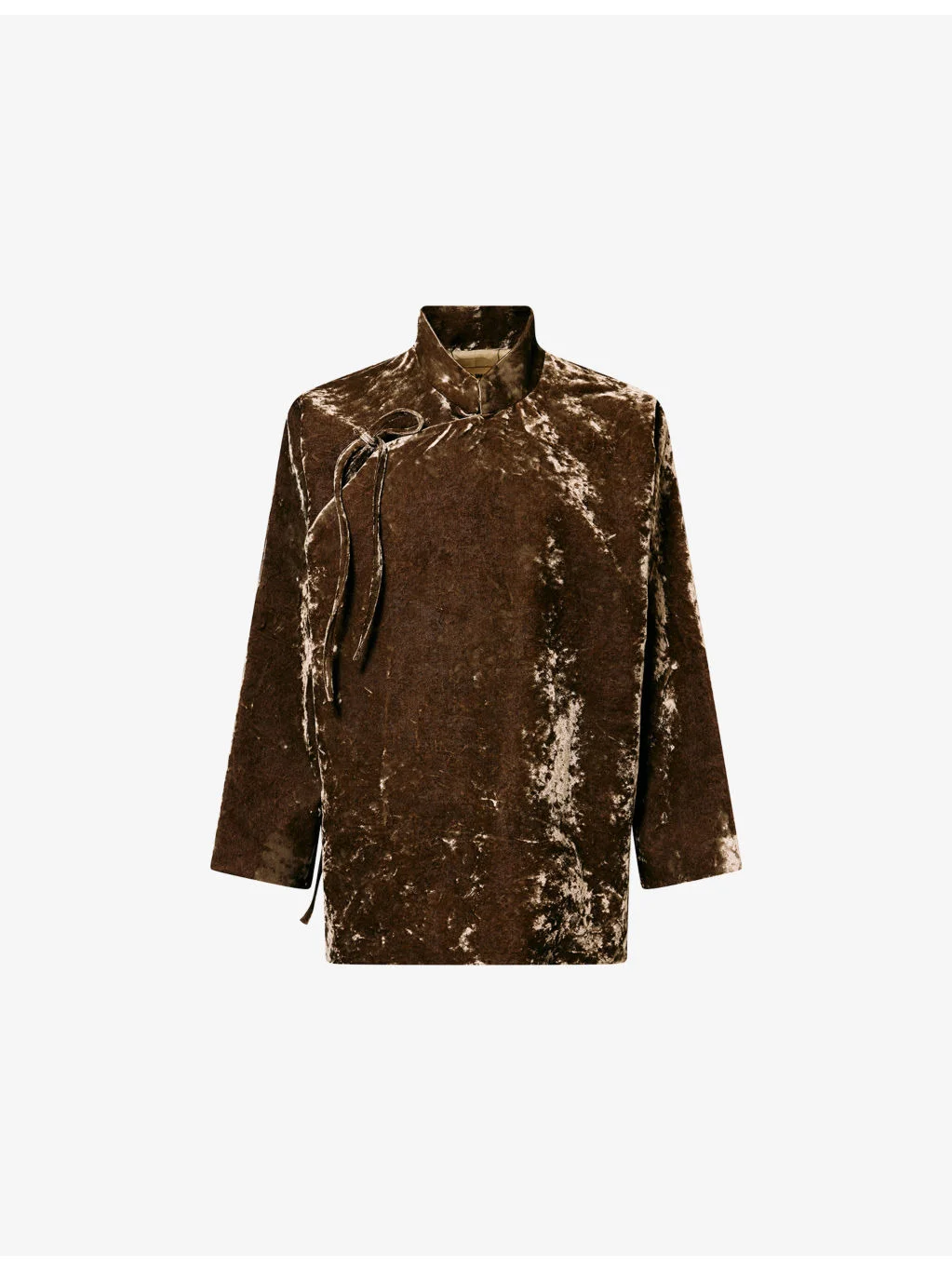 Kika Front-Tie Velvet Jacket - 1