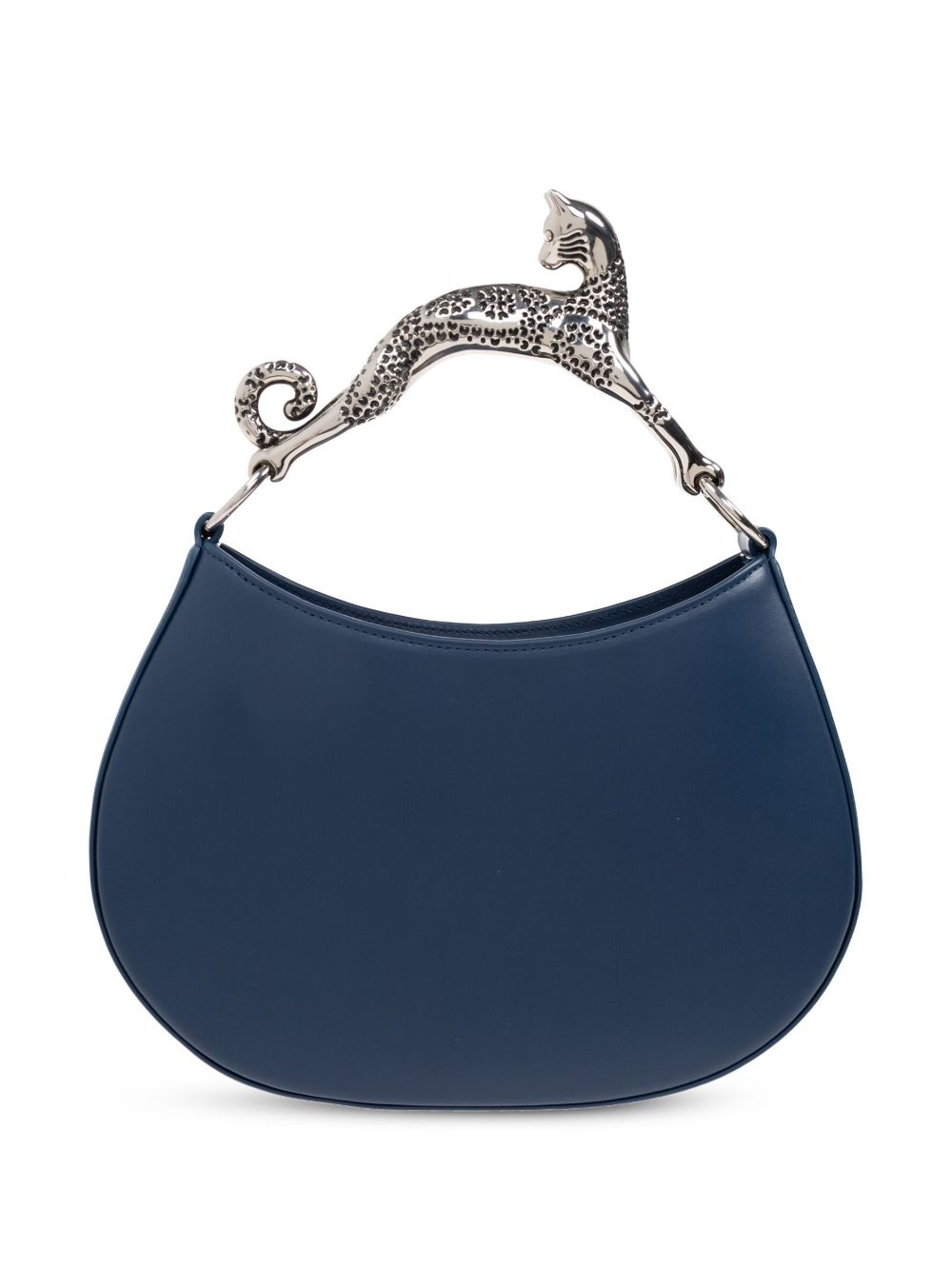 cat-handle leather tote bag - 3