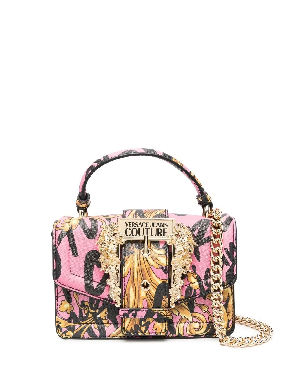 baroque-print tote bag - 1