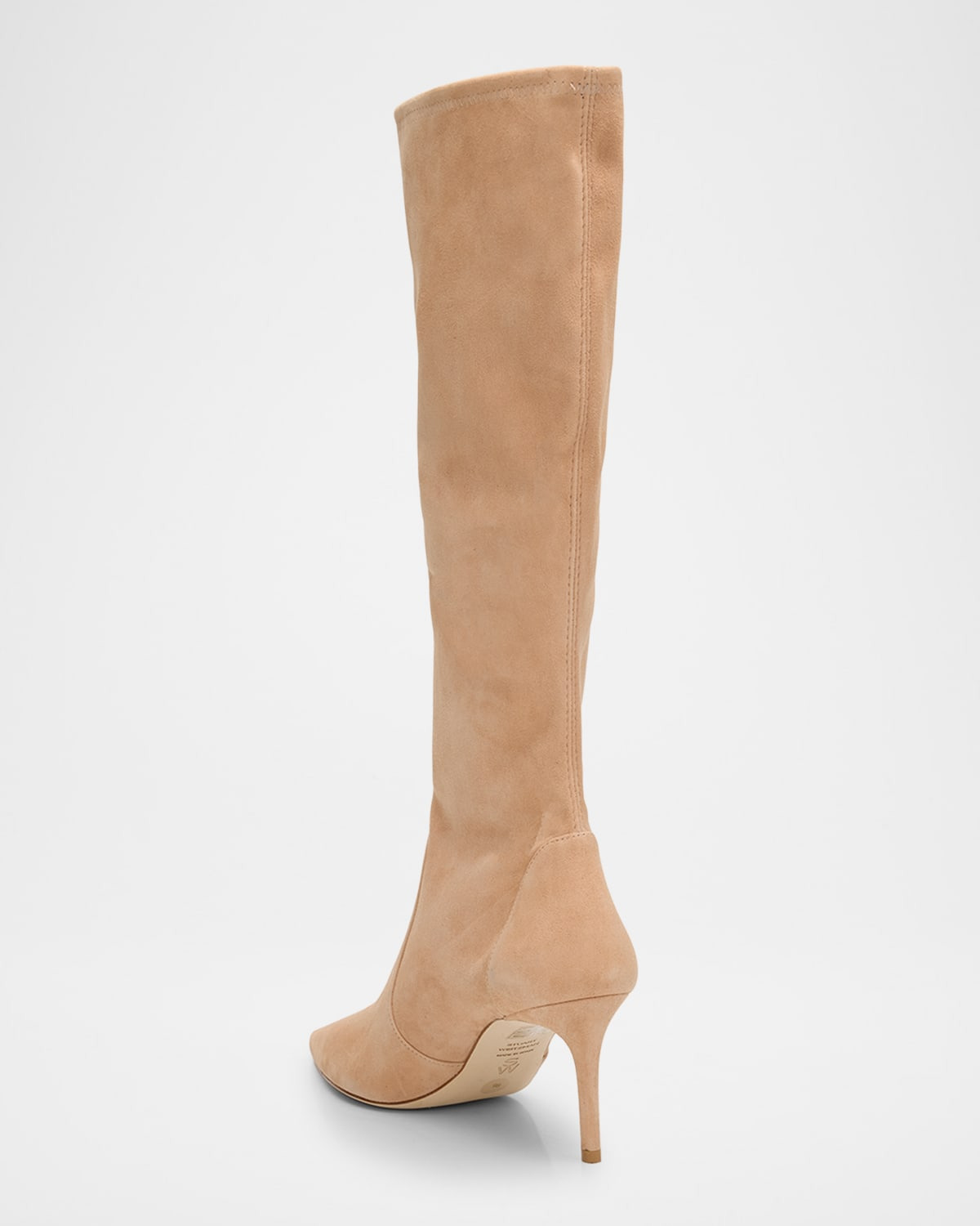 Stuart Power Suede Stiletto Knee Boots - 4