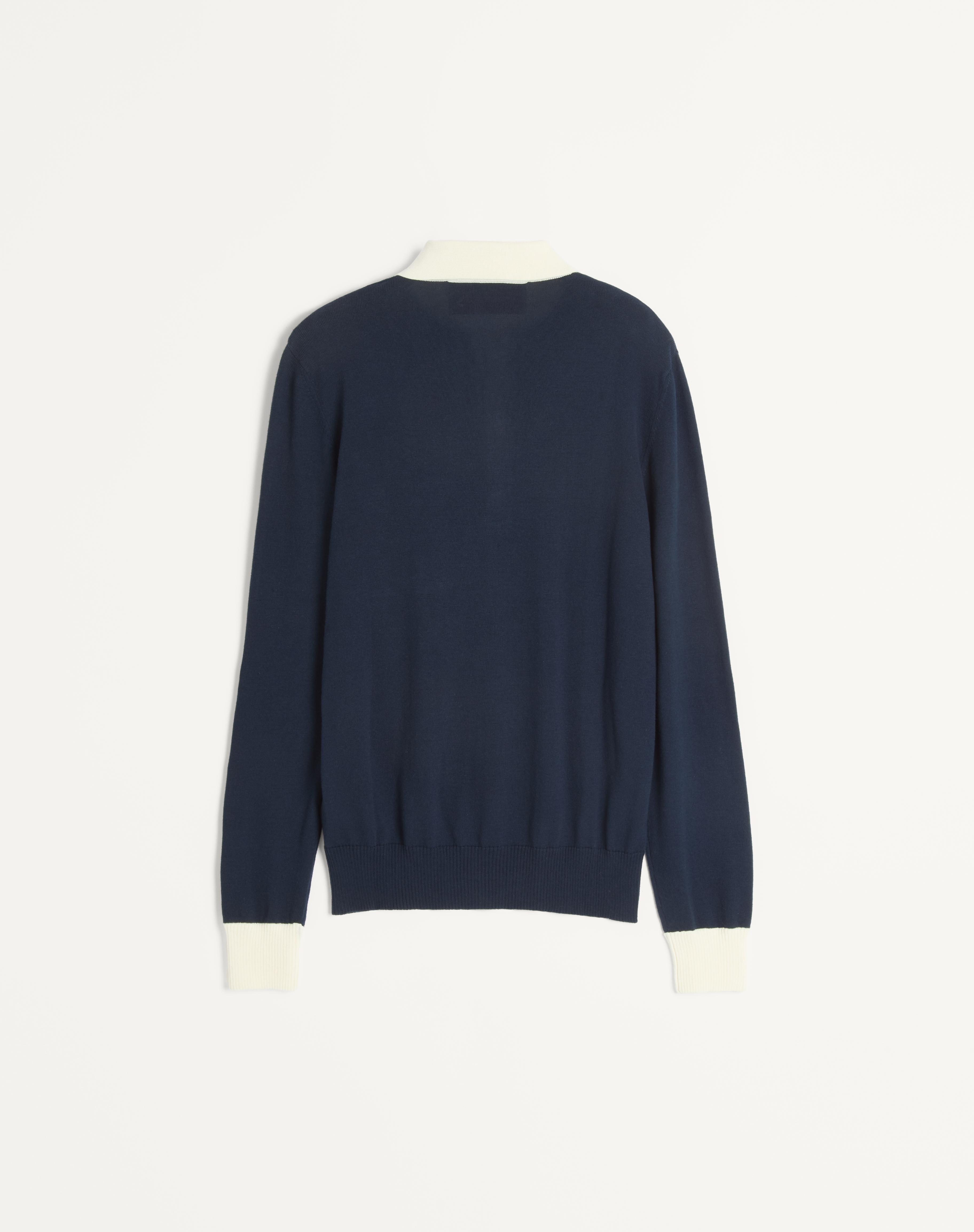 LONG-SLEEVED COTTON POLO SHIRT - 2