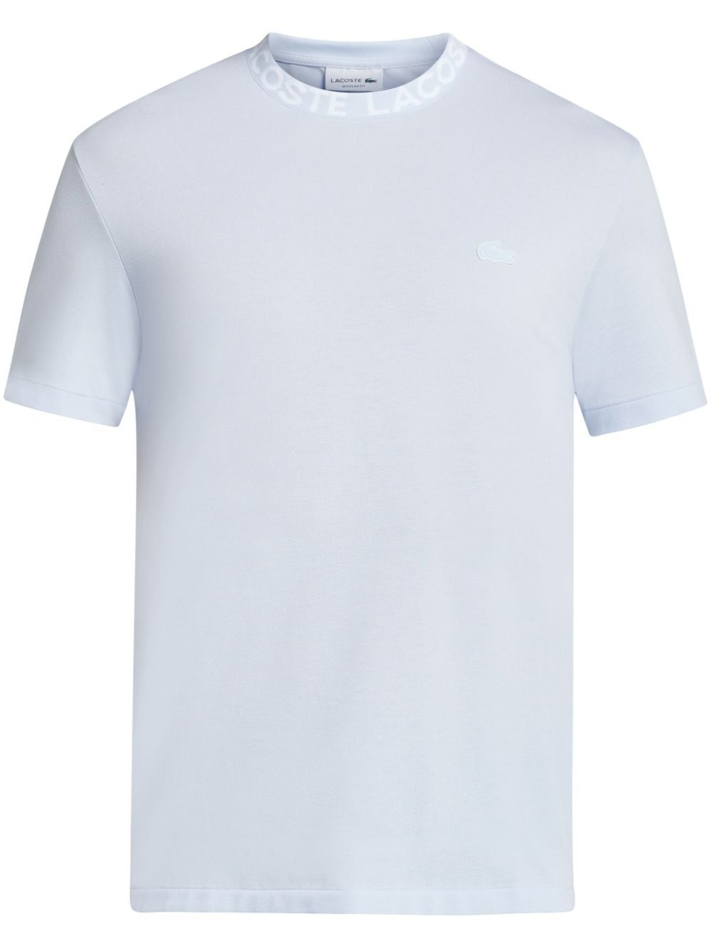 logo-collar cotton piquÃ© T-shirt - 1