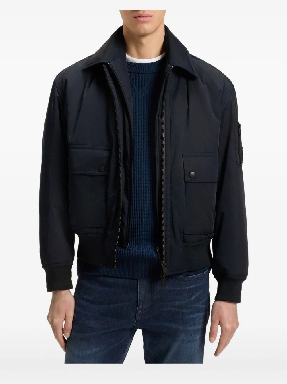 zip-up bomber jacket - 1