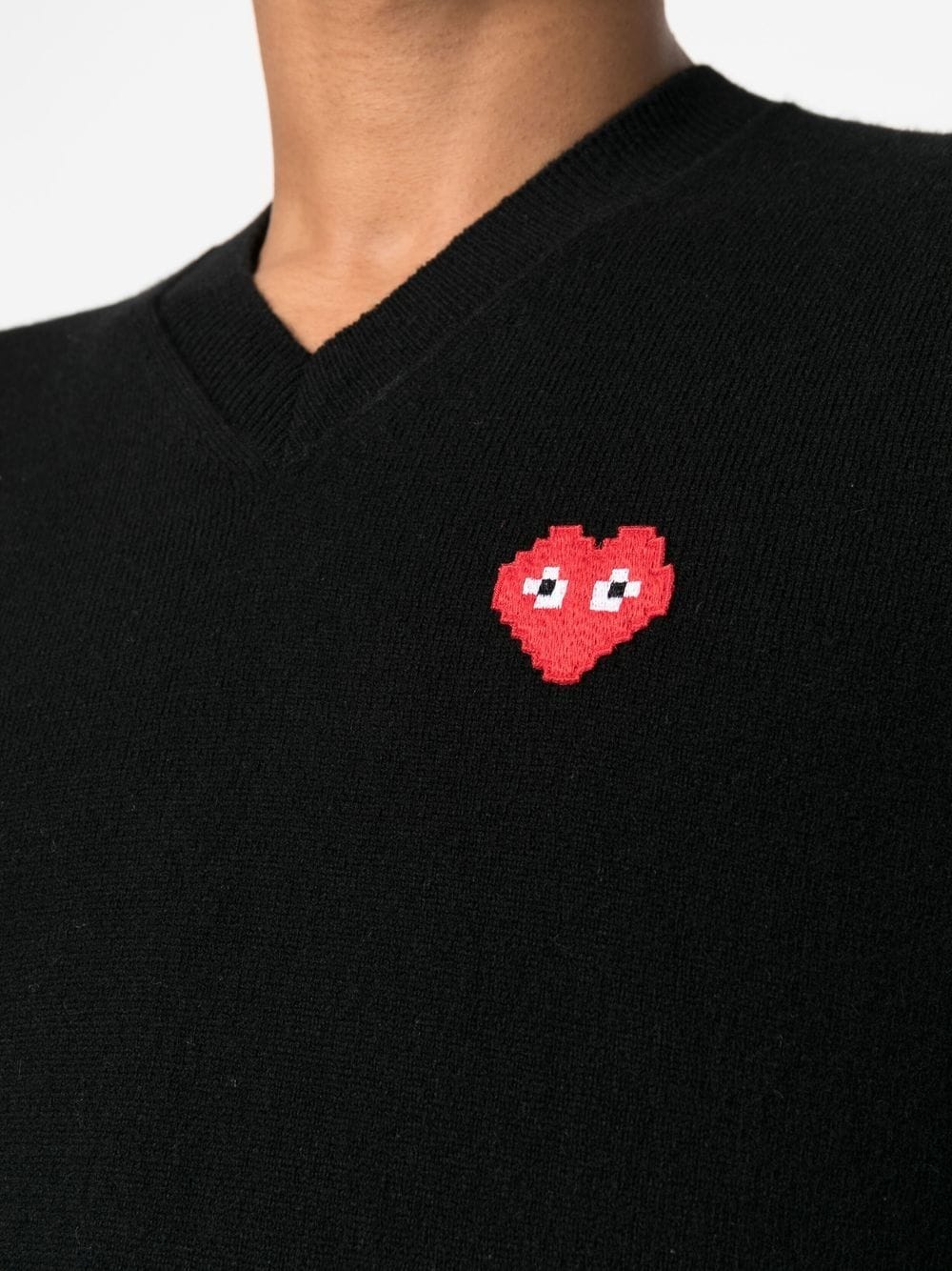 V-neck wool jumper - 5