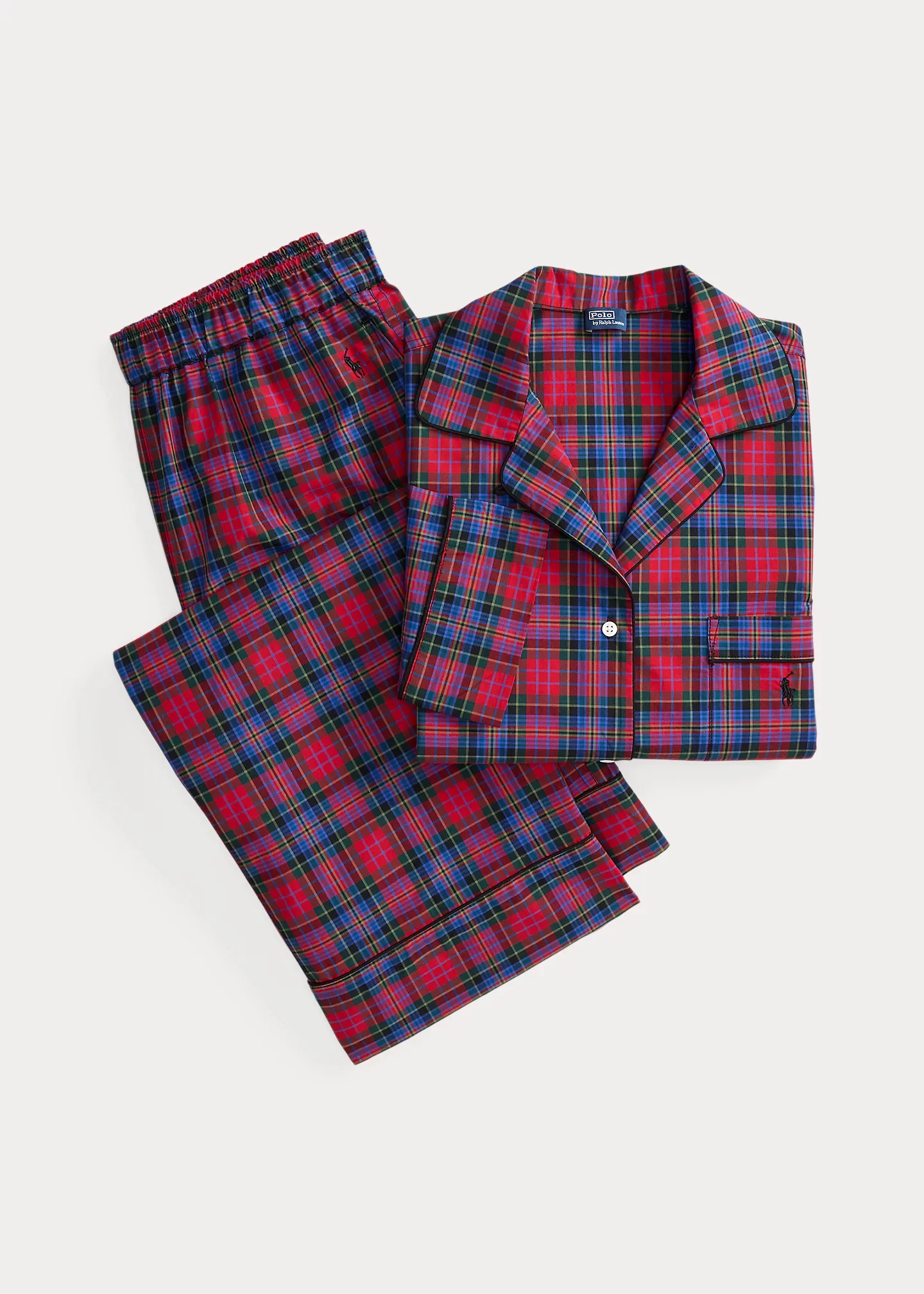 Plaid Flannel Long-Sleeve Pajama Gift Set - 1