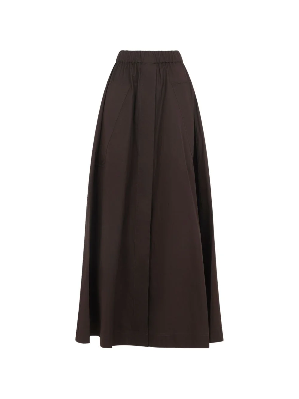 elasticated-waistband maxi skirt - 1