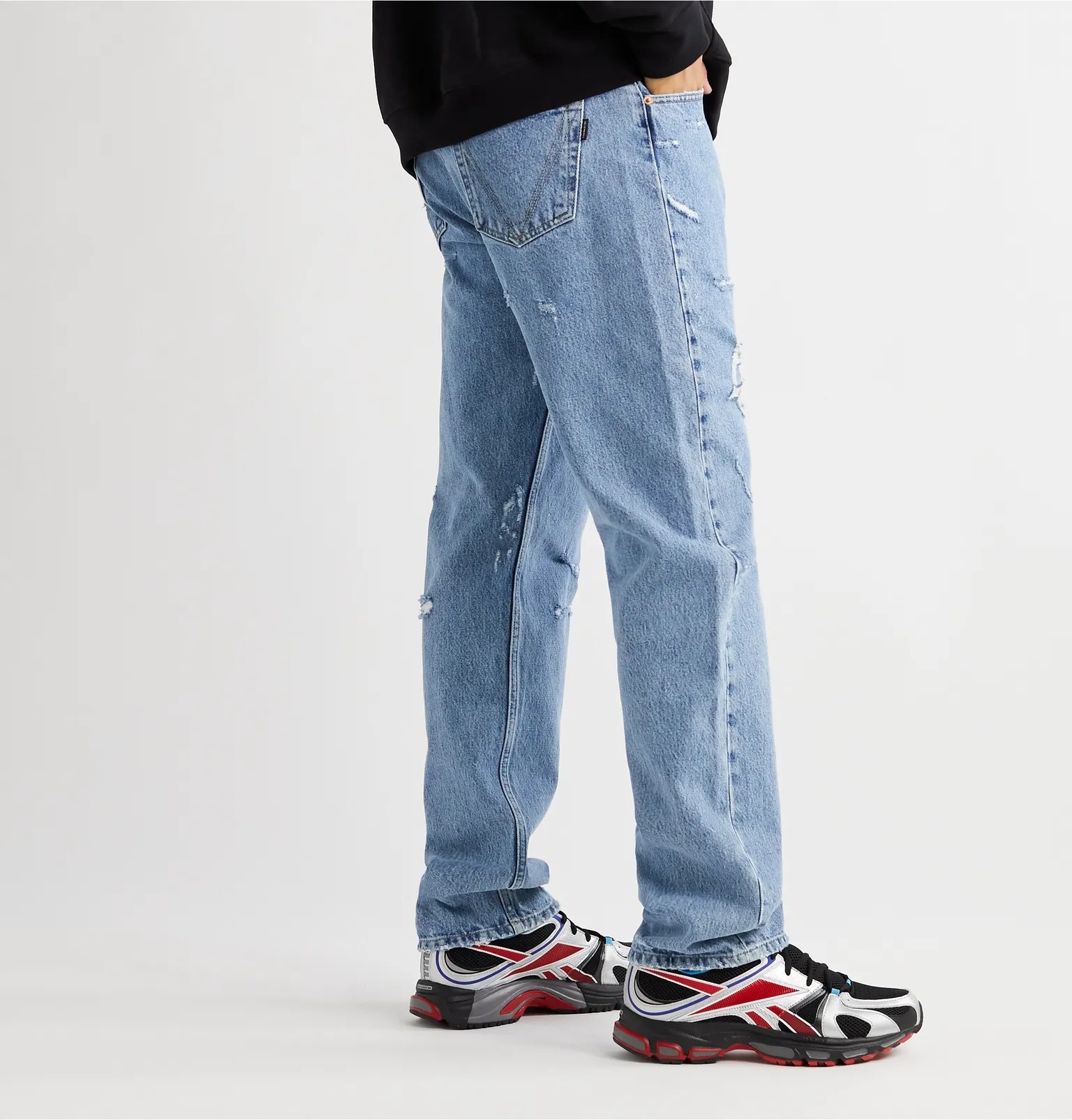 Distressed Denim Jeans - 4