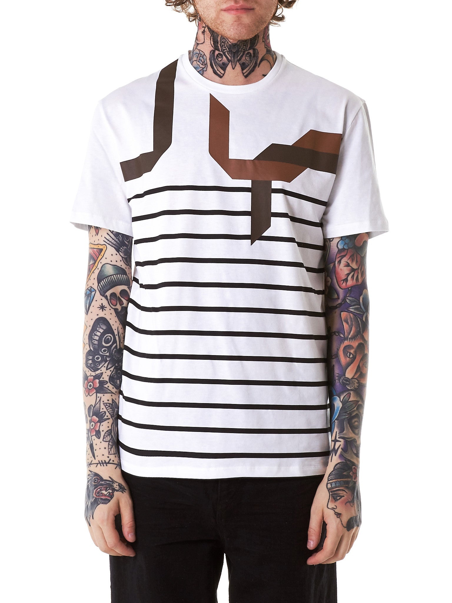 Striped Graphic Tee - 1