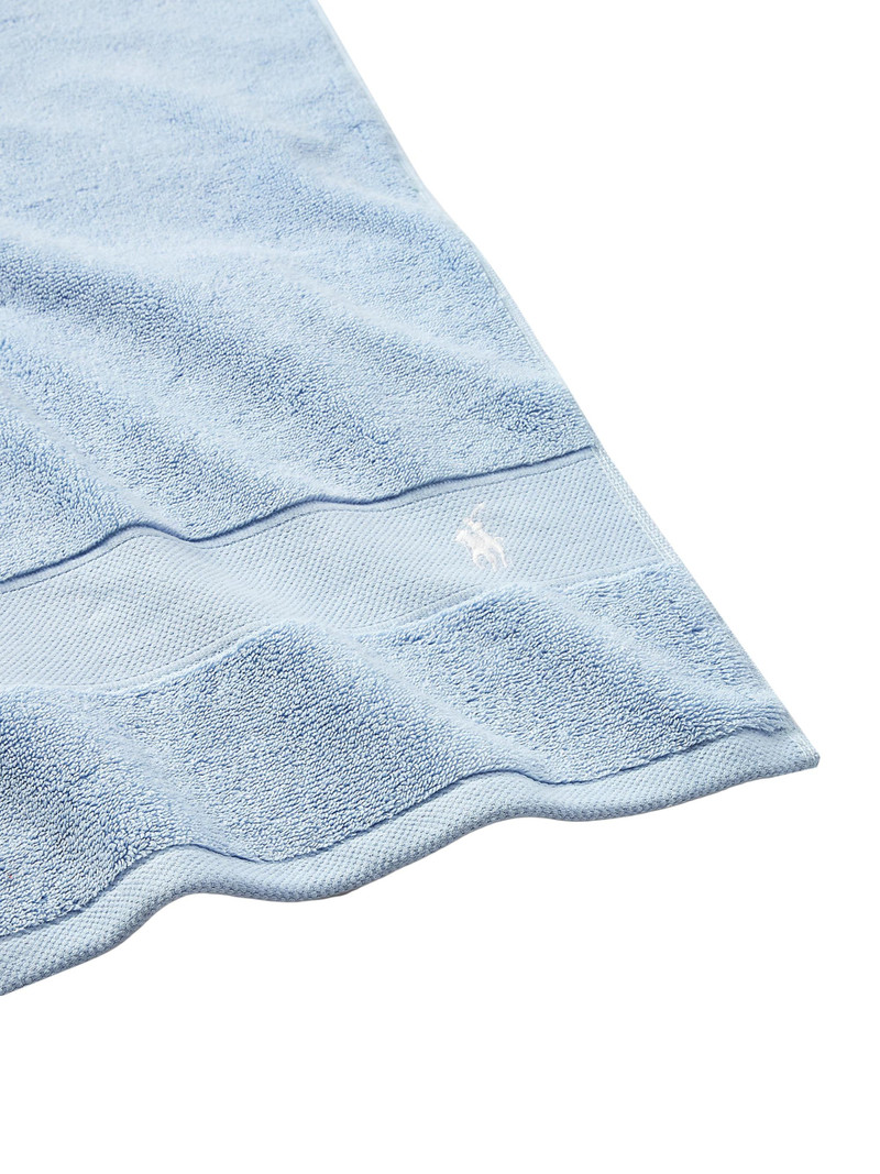 Polo Player Cotton Bath Mat - Office Blue 4