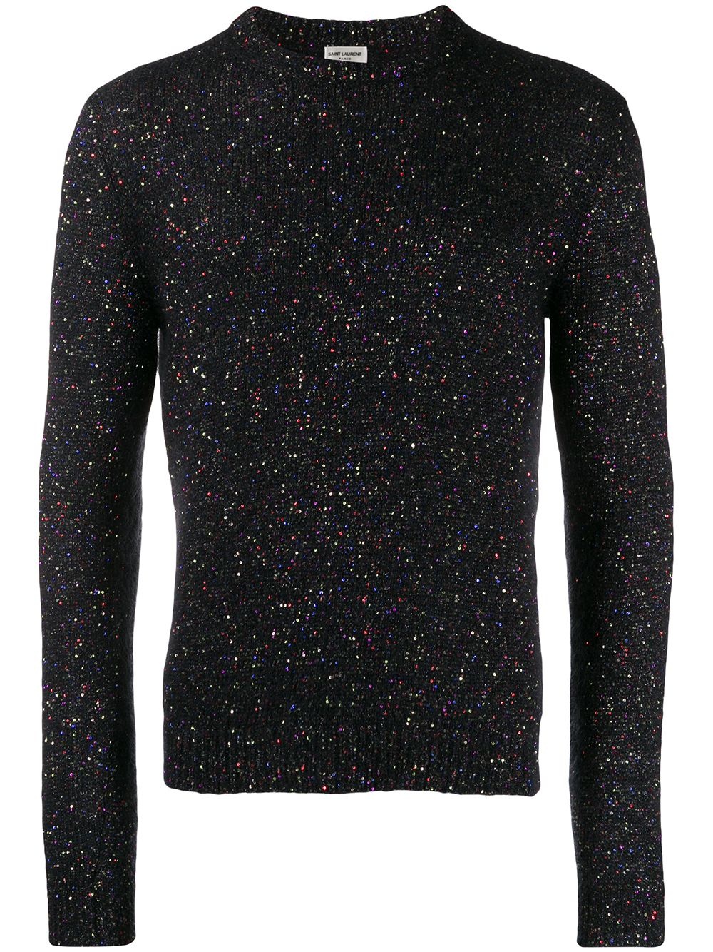 sequin embroidered sweater - 1