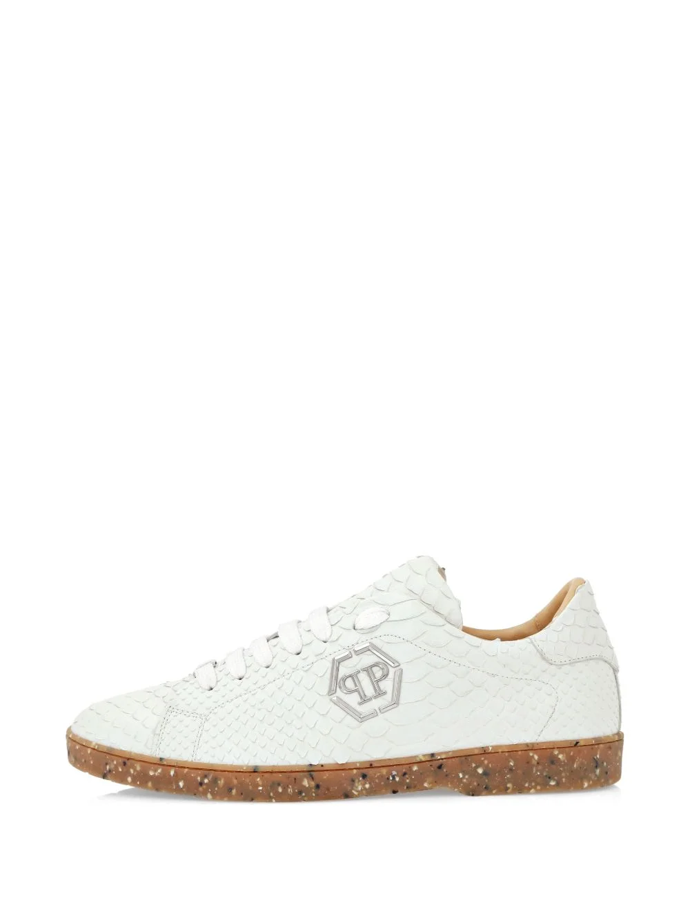 python leather sneakers - 1