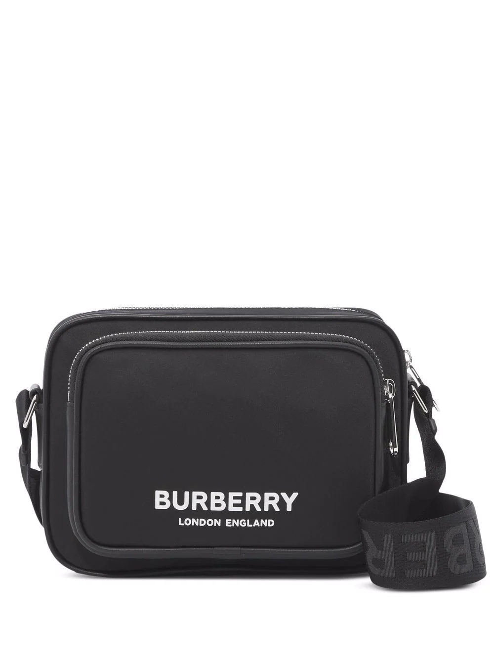 logo-print shoulder bag - 1