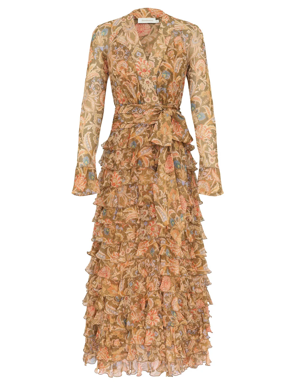 VALIANT RUFFLE WRAP DRESS - 1