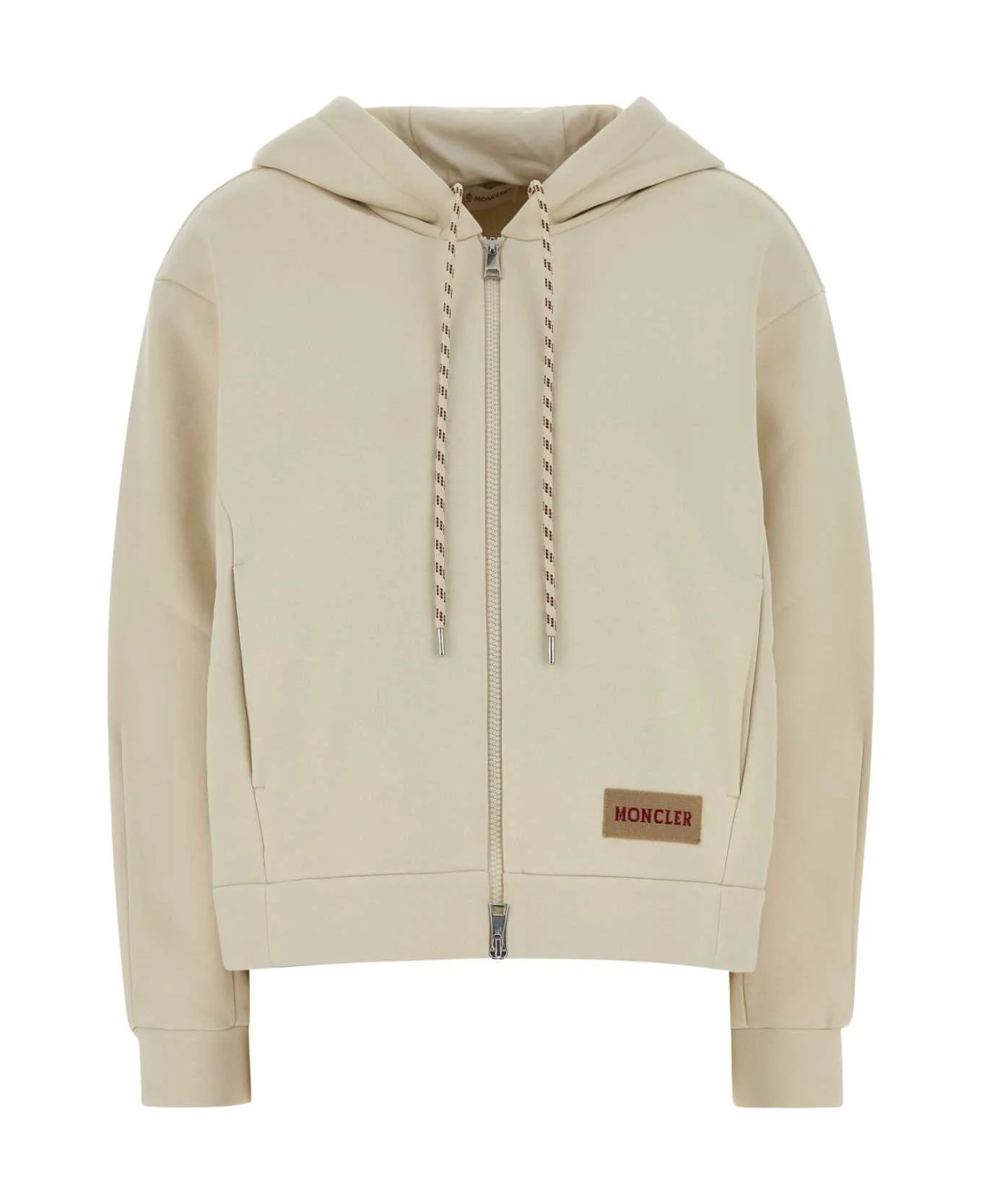 Ivory Cotton Blend Oversize Sweatshirt - 1