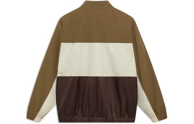 Li-Ning Li-Ning BadFive Logo Color Block Jacket 'Khaki Brown' AFDT061-4 outlook