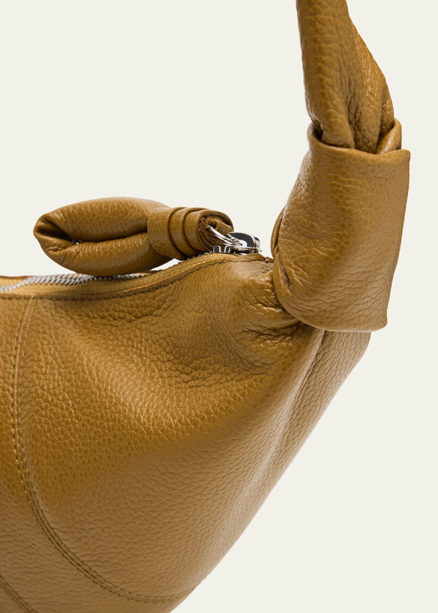 Men's Small Croissant Leather Shoulder Bag - 5