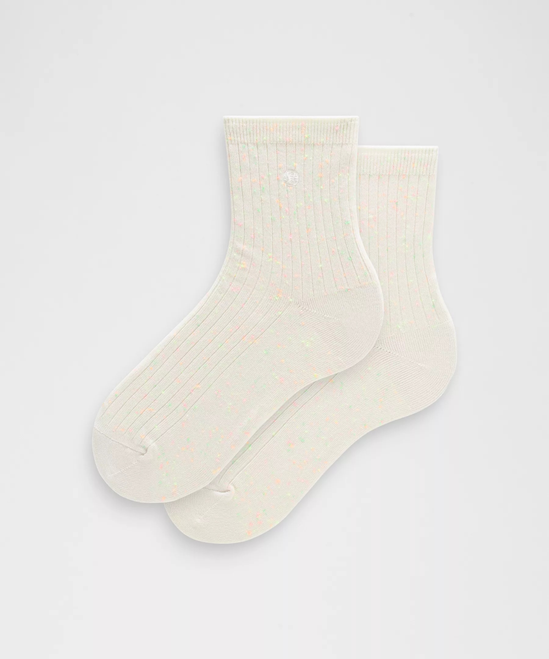 Unisex Neon Speckled Quarter Socks - 1