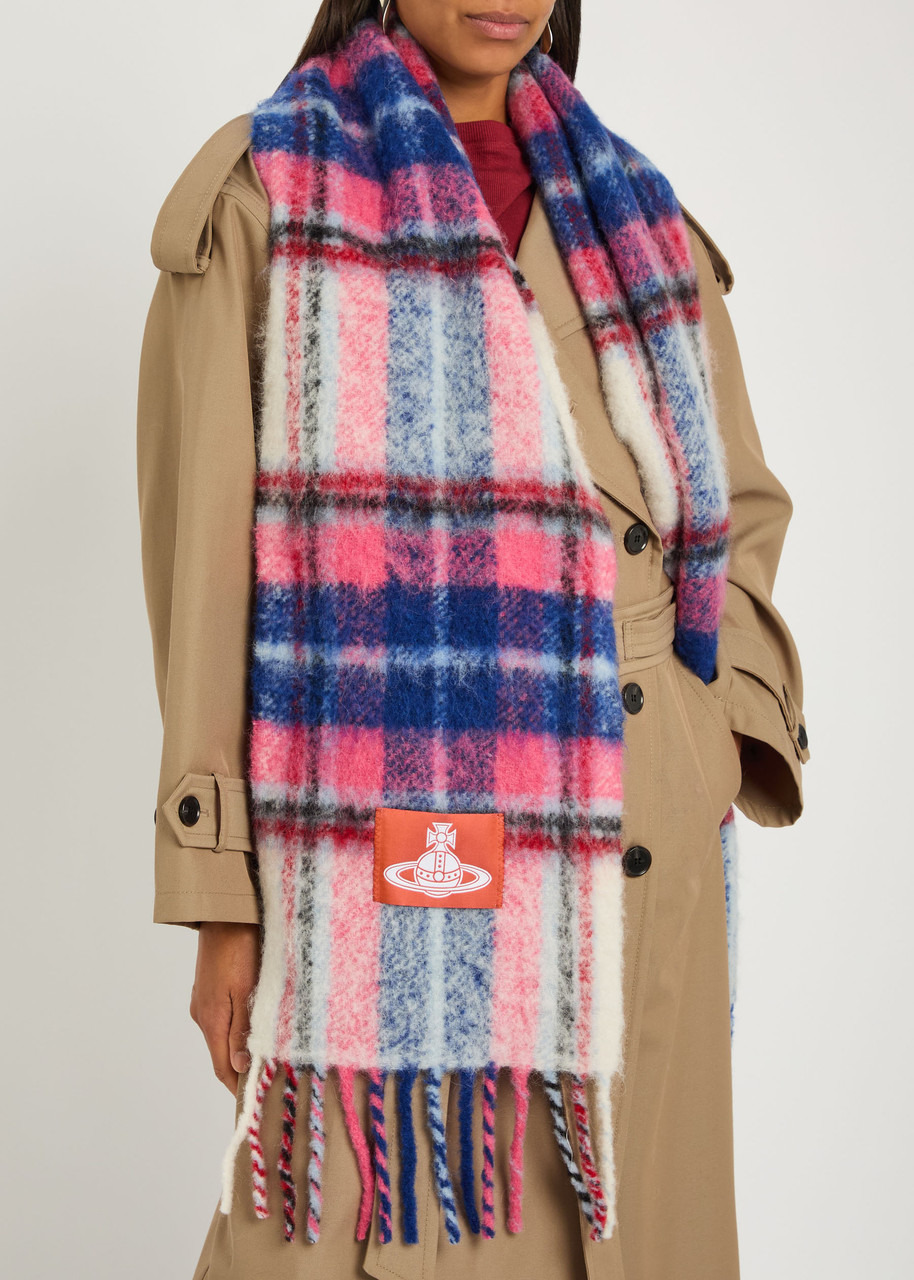 Vivienne Westwood Plaid Alpaca-blend Scarf - 2