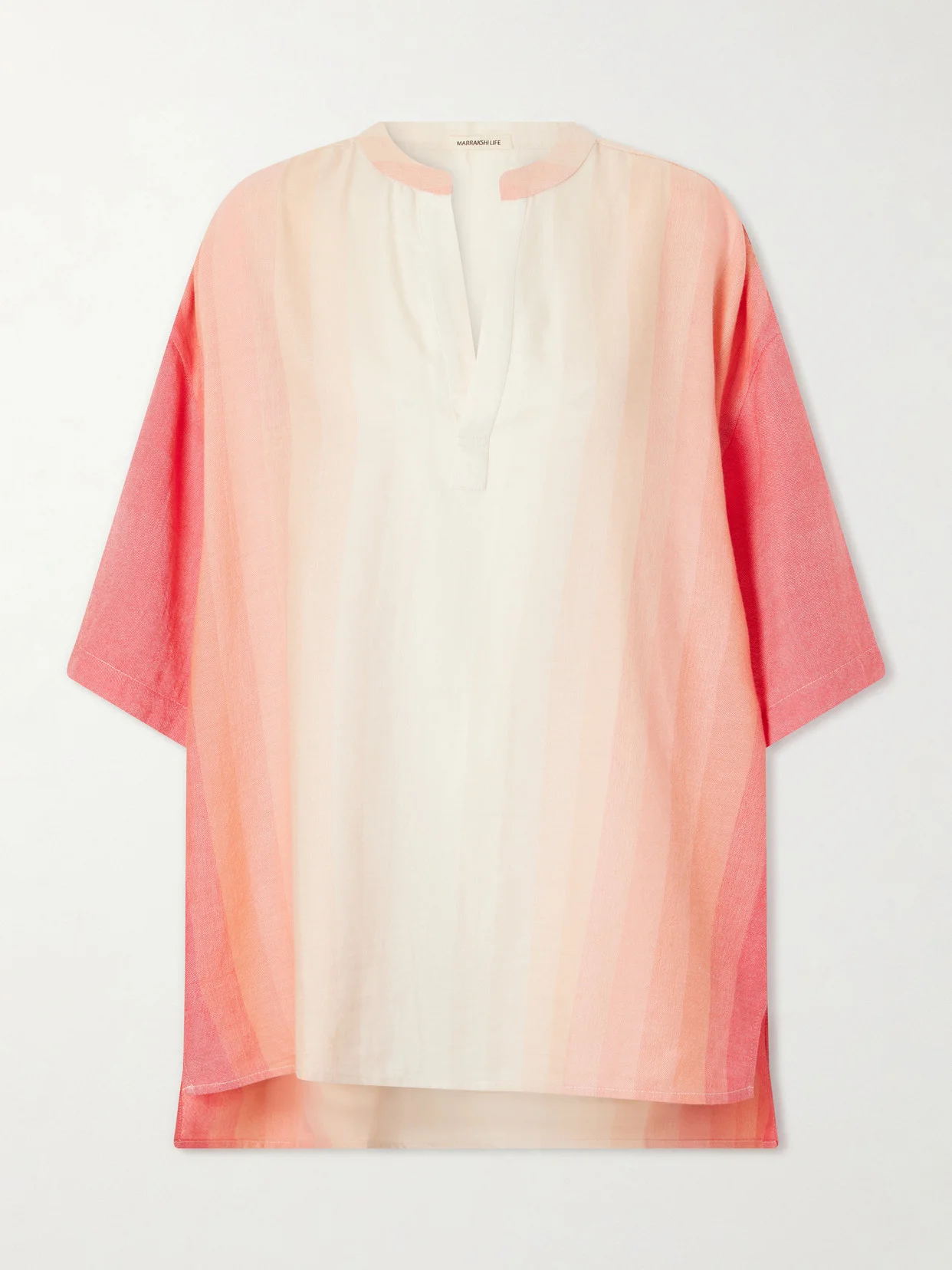Striped Cotton Coverup - 1