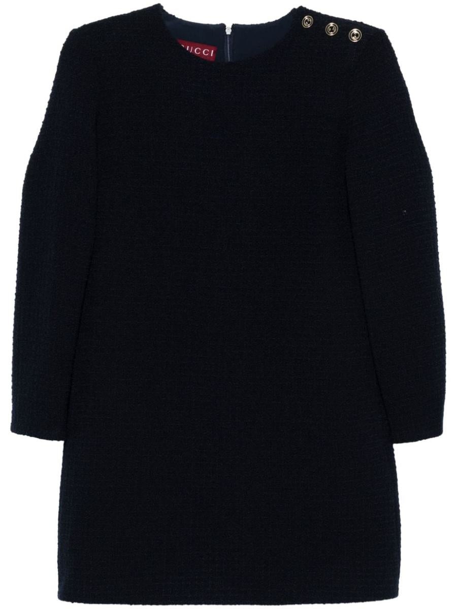 ワンピース GUCCI BOUCLE WOOL SHORT DRESS GUCCI Gucci Bouclé Wool Short Dress | baltini | REVERSIBLE