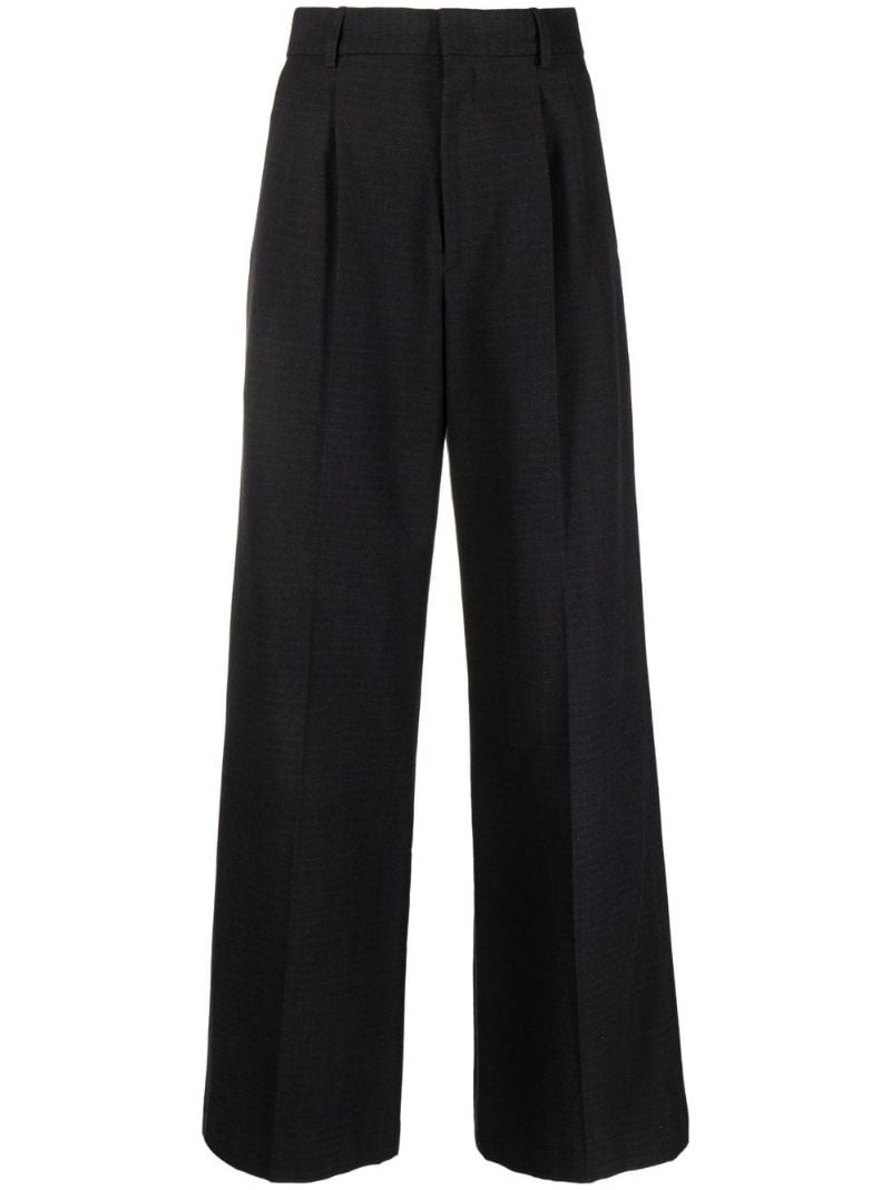 high-waisted wide-leg trousers - 1