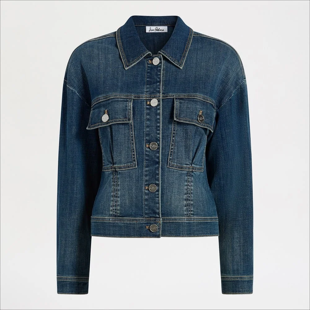 Cinch Waist Denim Jacket - 1