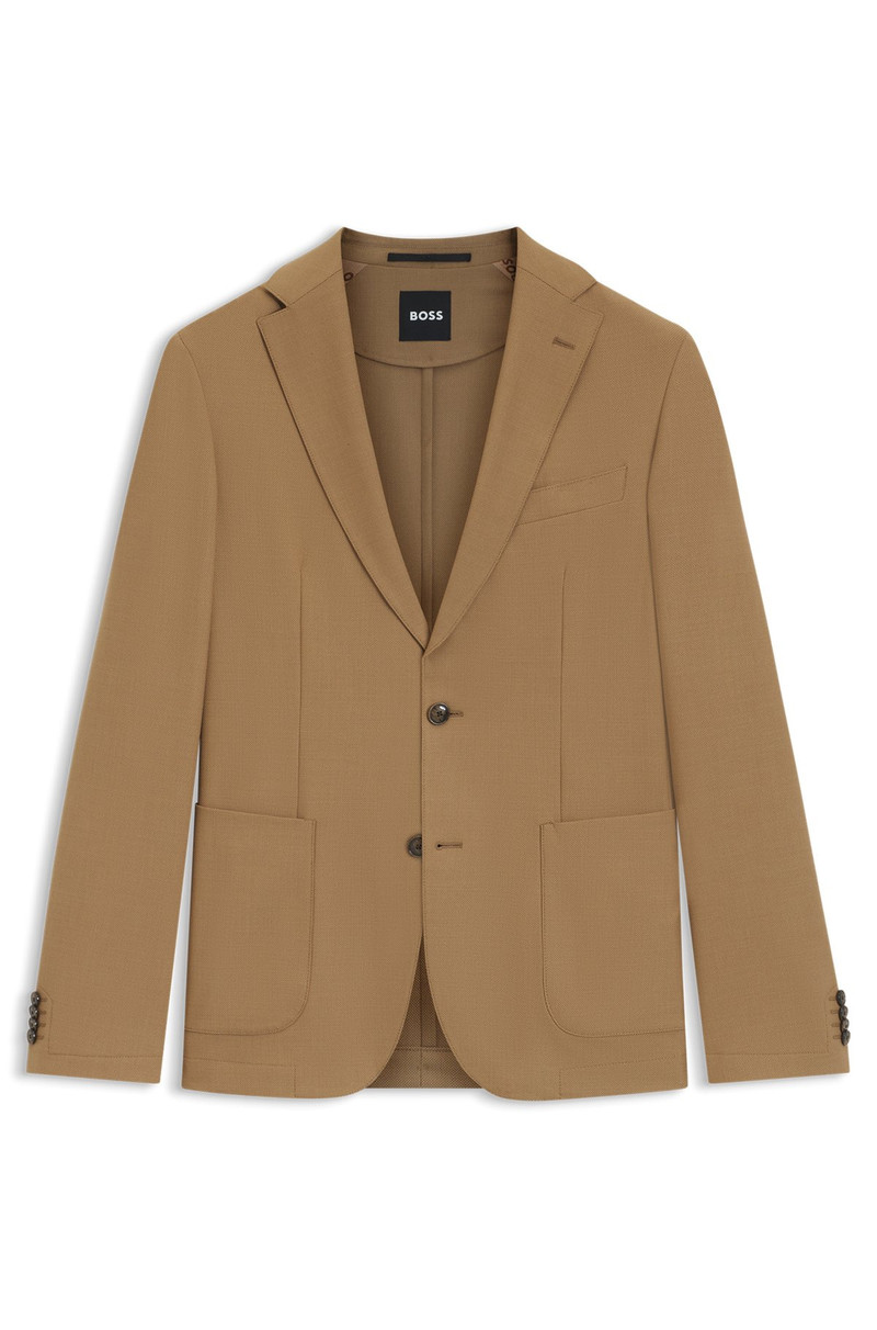 SLIM-FIT JACKET IN MACHINE-WASHABLE STRETCH FABRIC 1