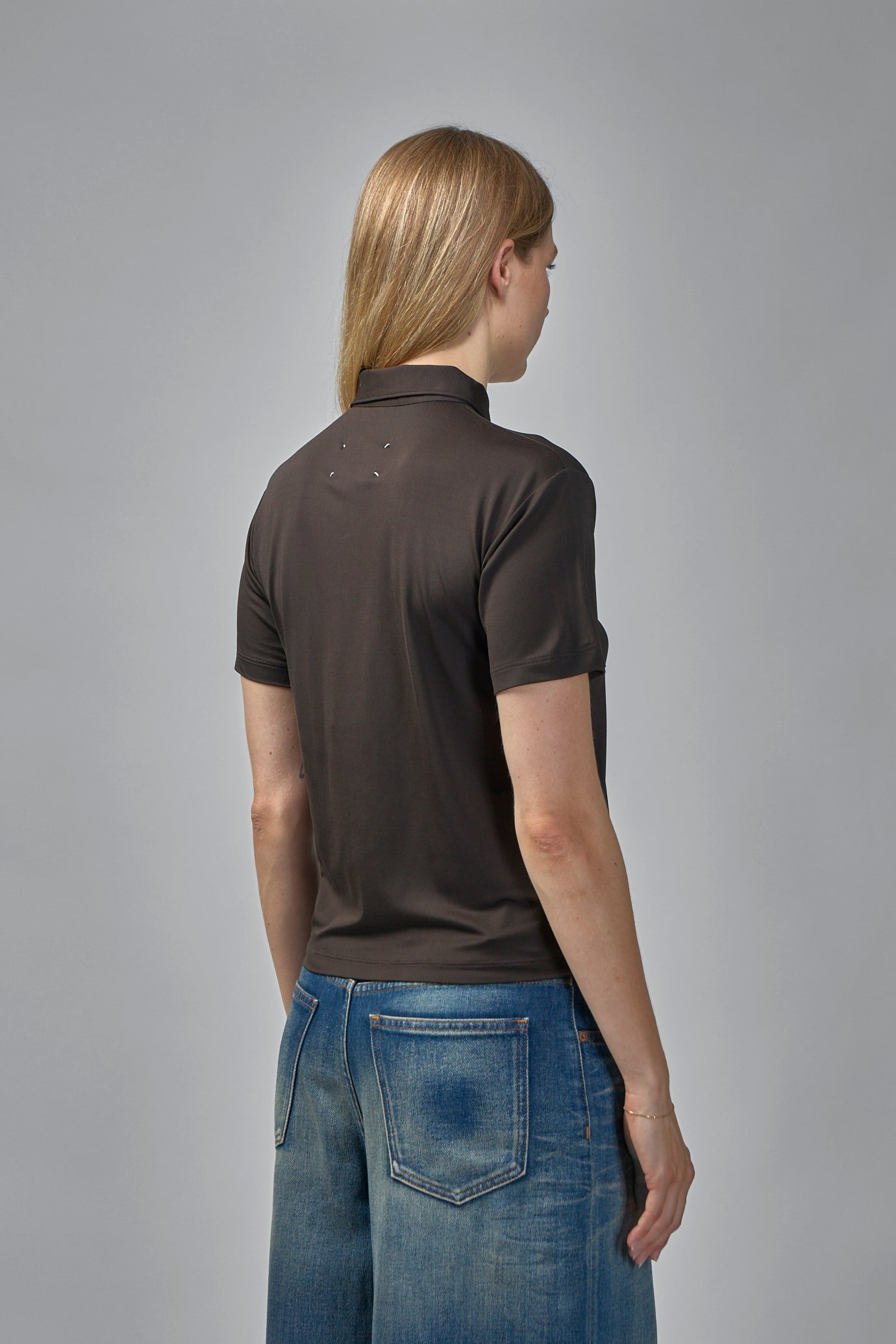 Short Sleeved Buttoned Polo Shirt - 3