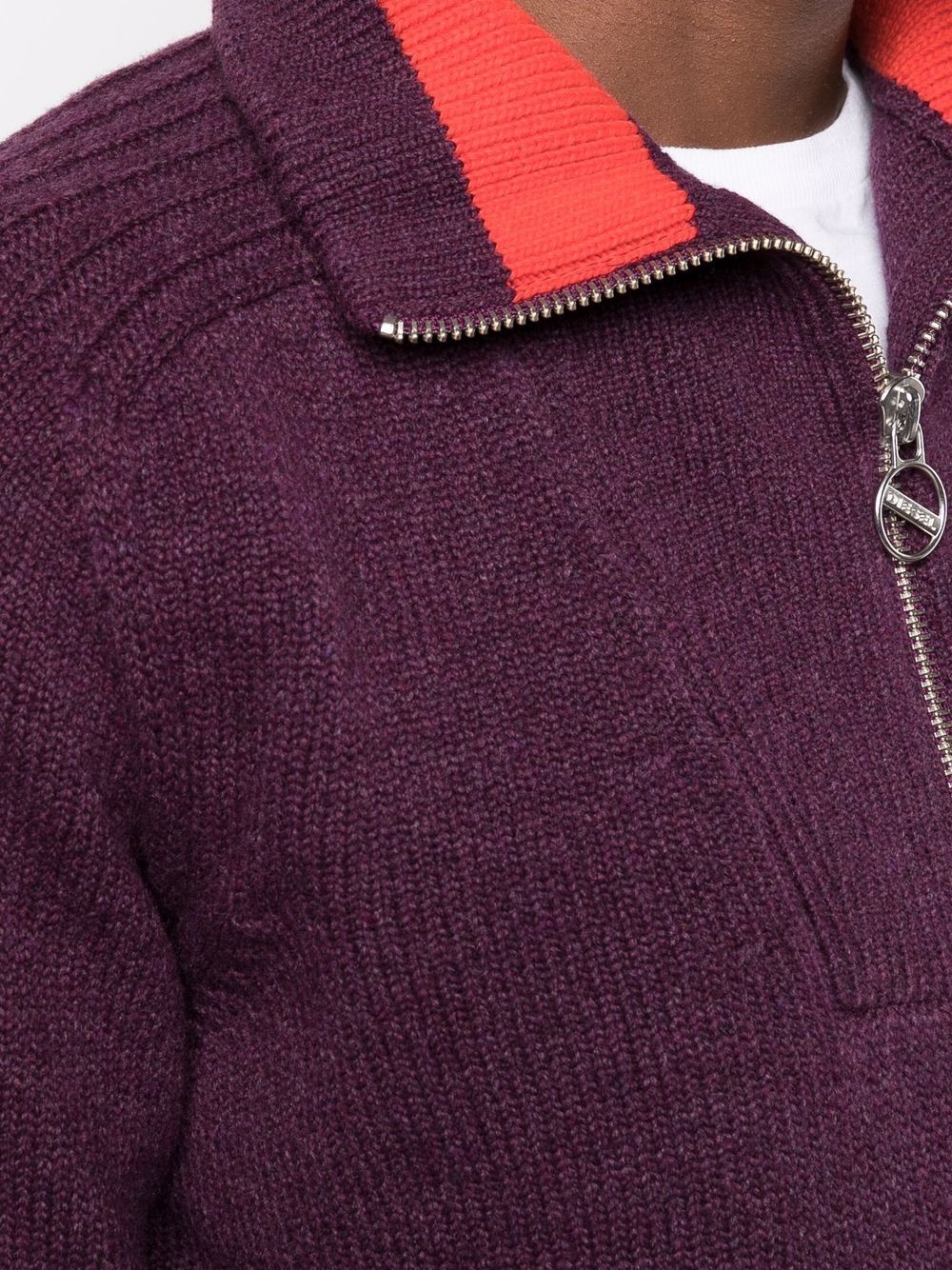 high-neck half-zip sweater - 5