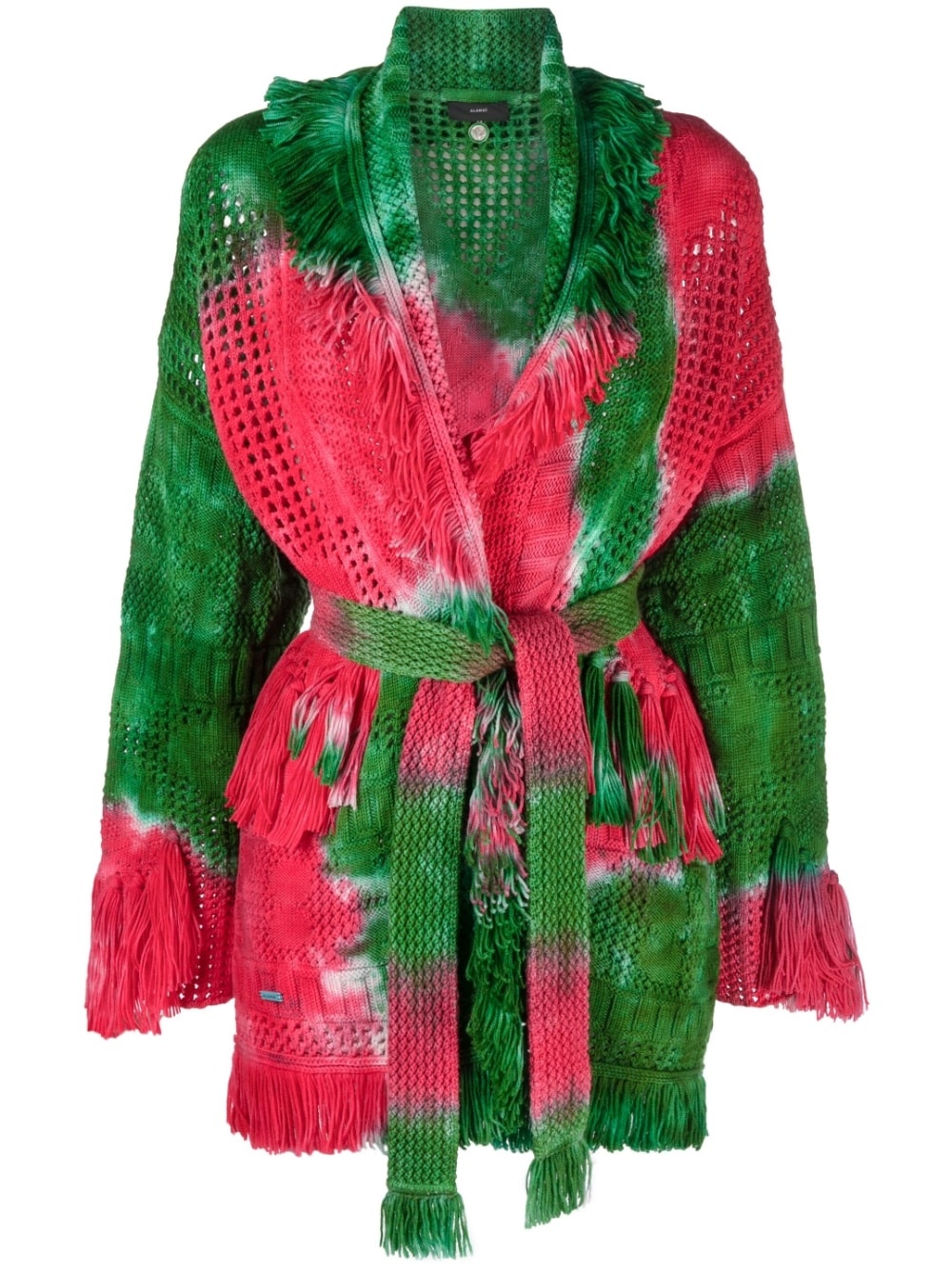 tie-dye knitted cardigan - 1