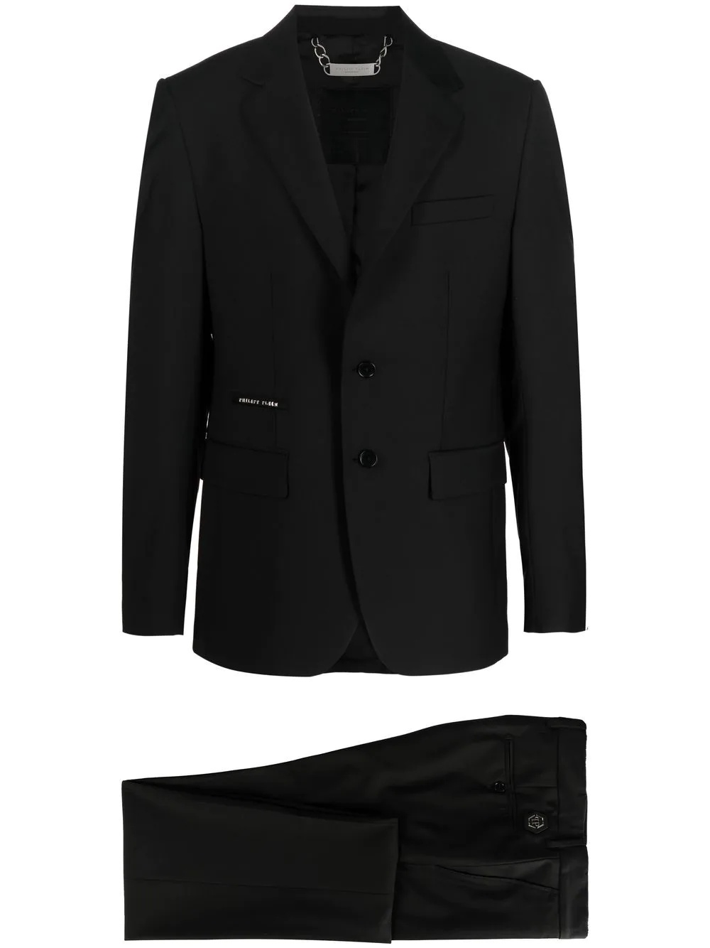 single-breasted two-piece suit - 1