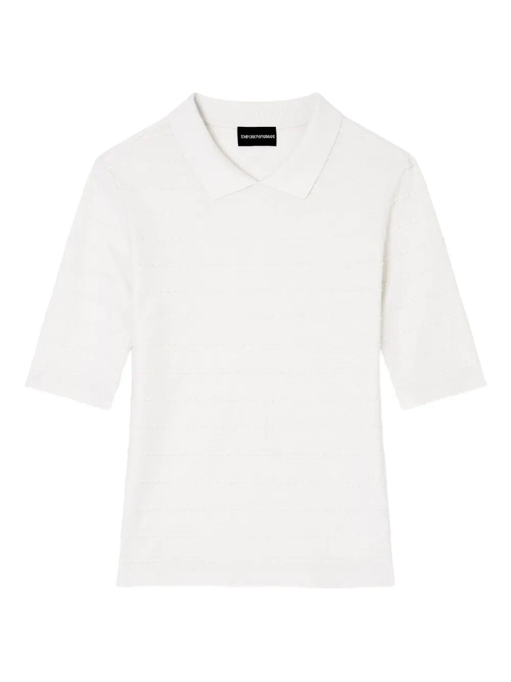 The Short Sleeve Polo Neck is a sophisticated sweater from Emporio Armani, perfect for a refined war - 1