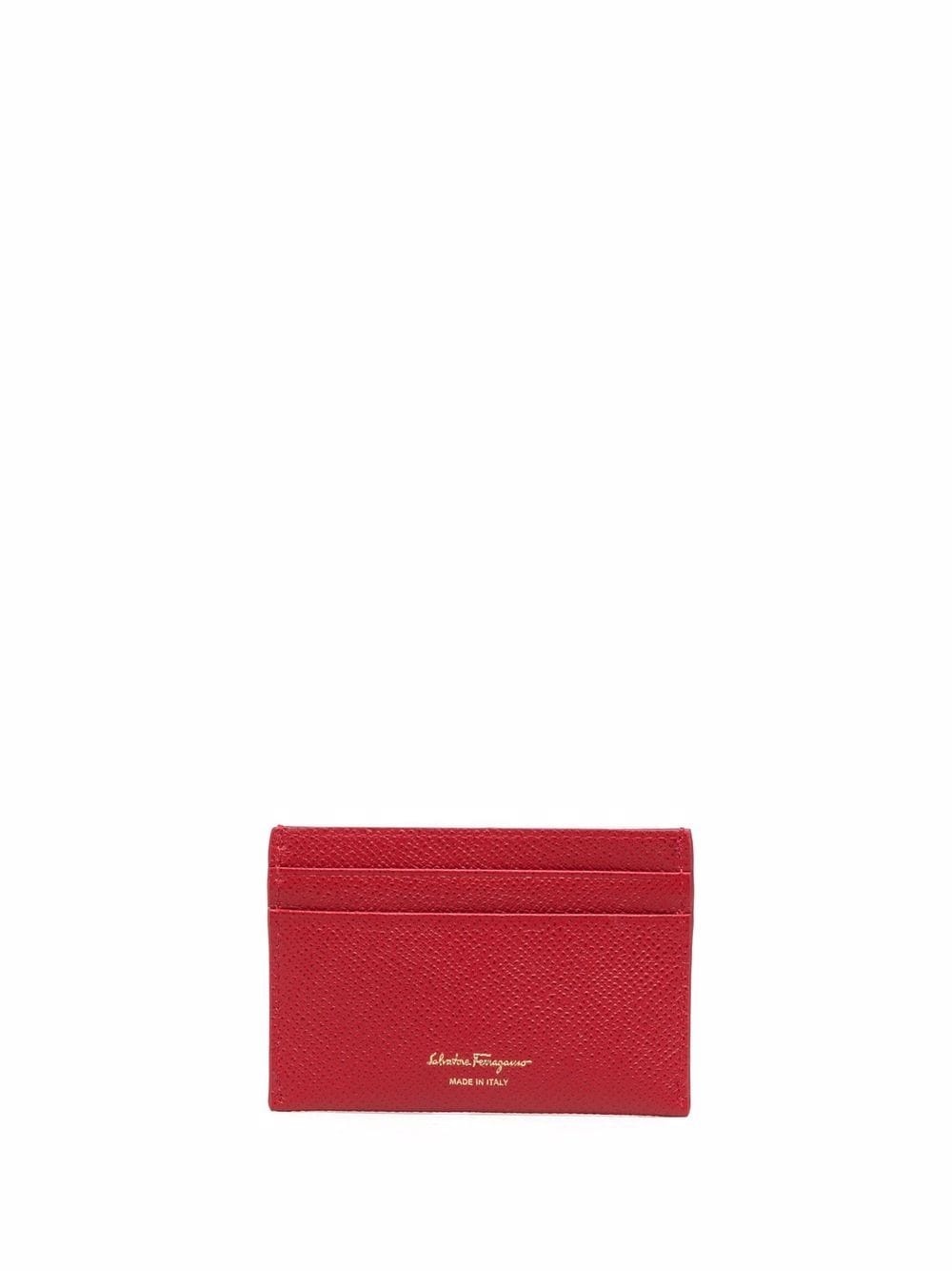 Gancini leather card holder - 2