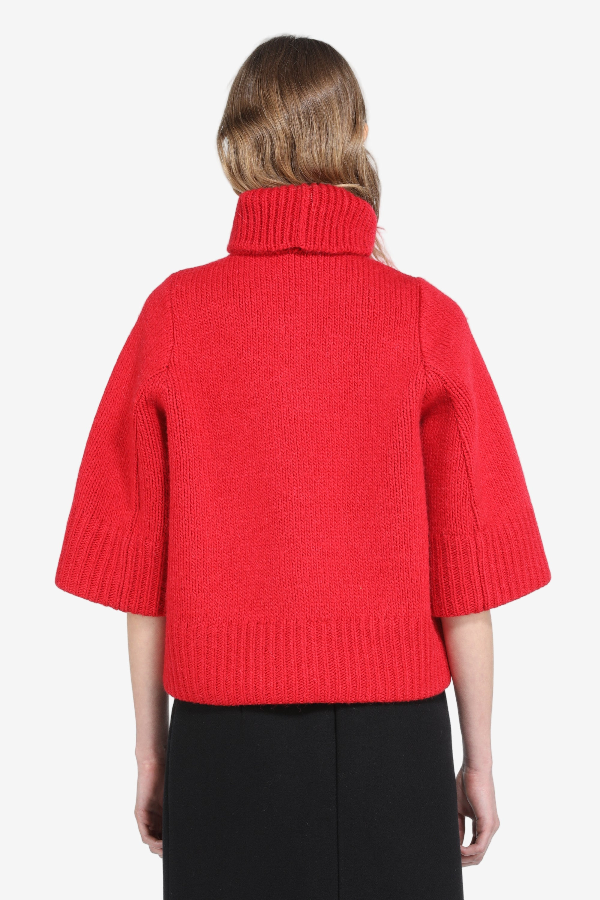 OVERSIZED SWEATER WITH THREE-QUARTER SLEEVES - 2