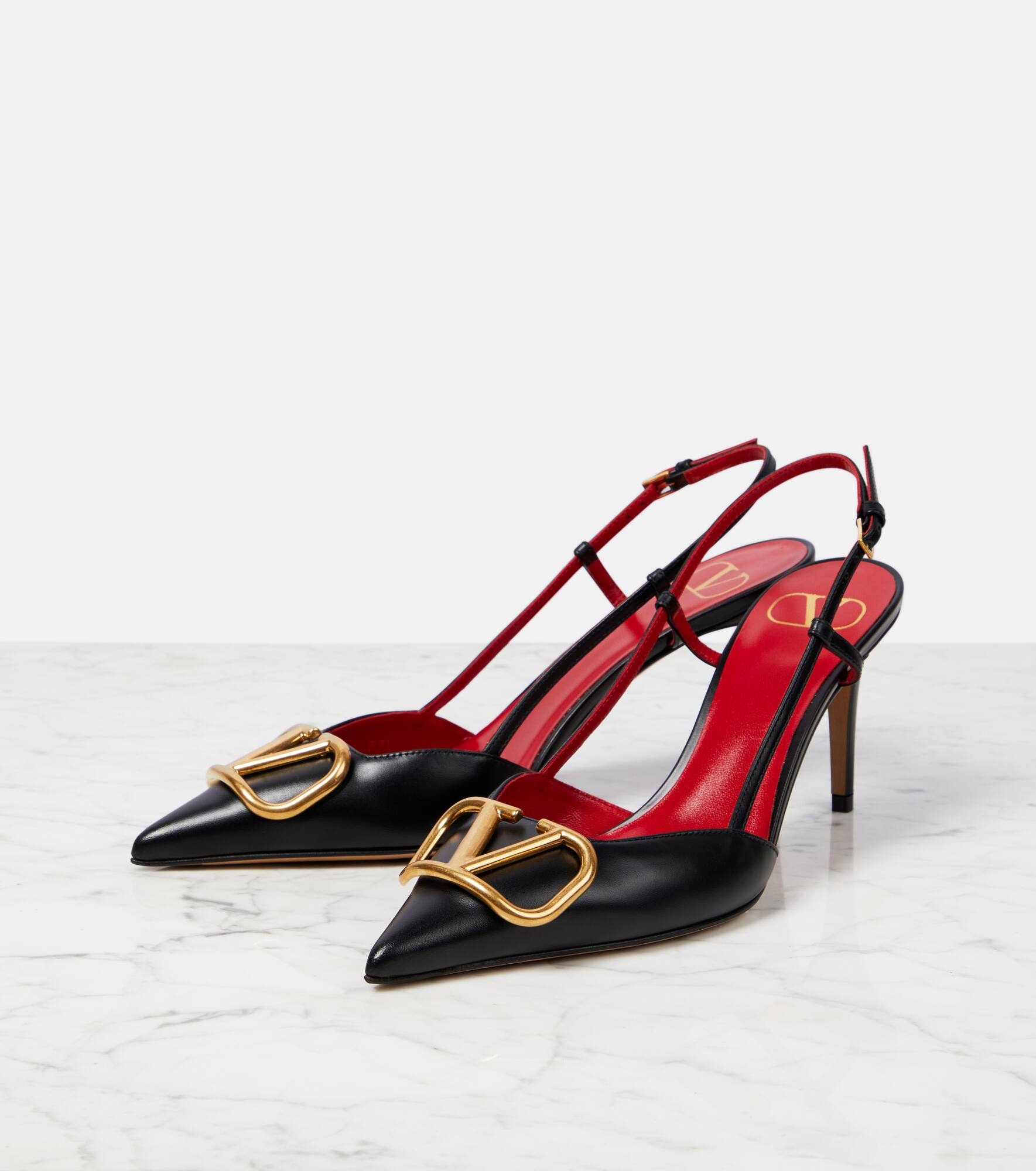 VLogo Signature 80 slingback pumps - 4