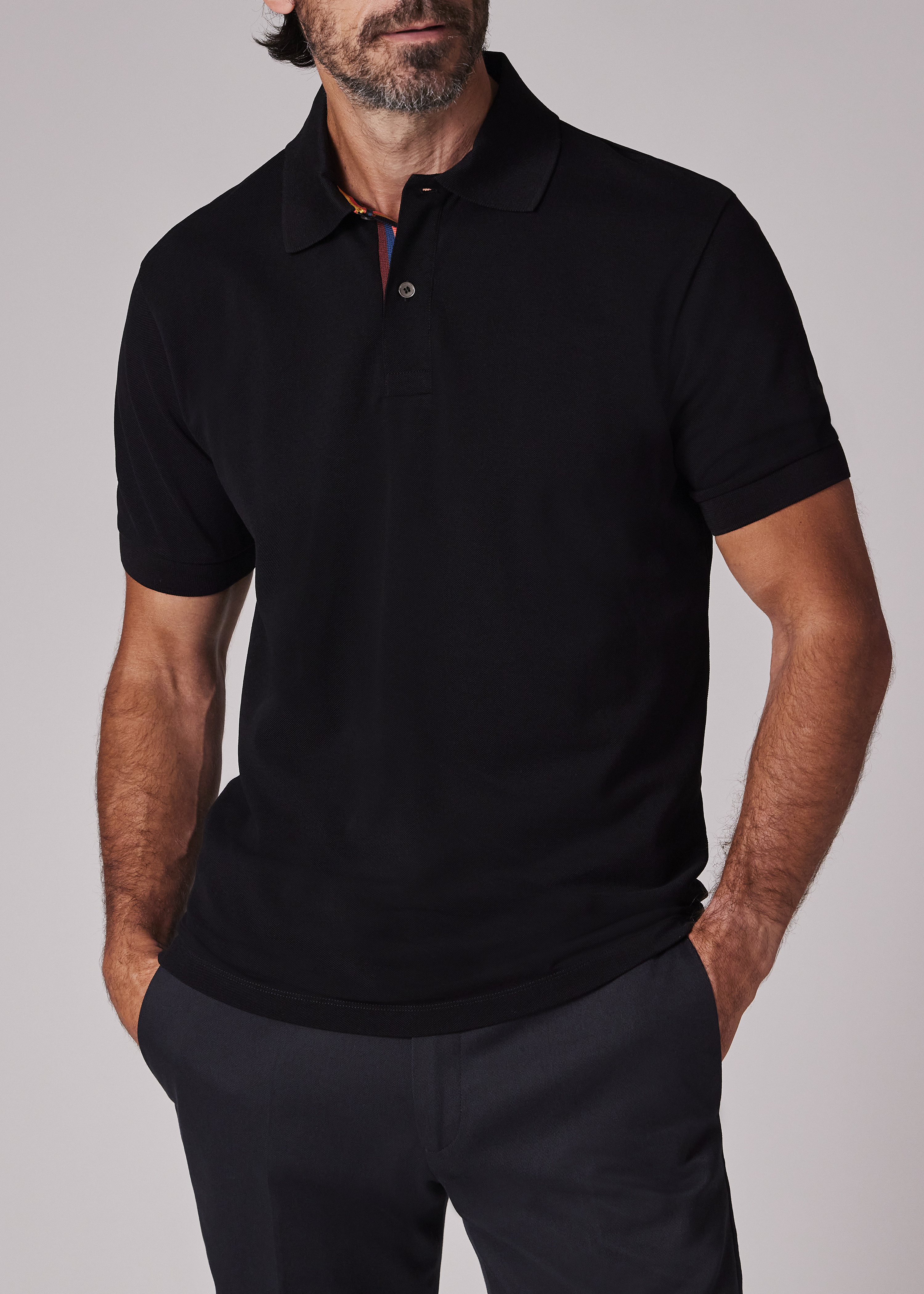 'Artist Stripe' Placket Polo Shirt - 4